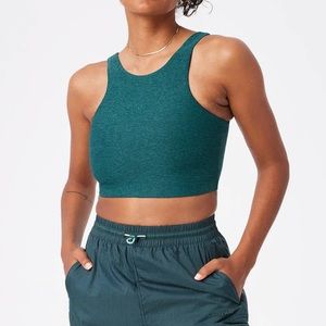 Outdoor Voices Venus Crop Top - teal / blue